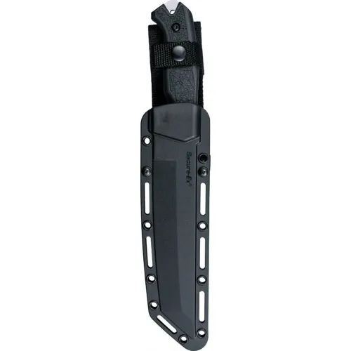 Cold Steel Standard Warcraft Fixed Blade Knife - 7.5" 4034 Stainless Tanto Blade Black FRN Handle 