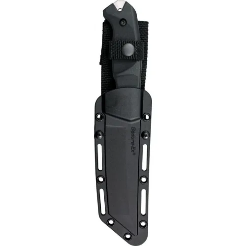 Cold Steel Warcraft Fixed Blade Knife - 5.5" San Mai III Laminated Stainless Tanto Blade Black G10 Handle 