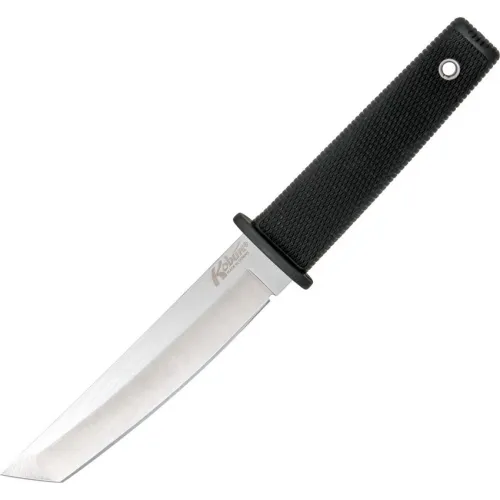 Cold Steel Kobun Fixed Blade Knife -  5.5" AUS-8A Tanto Blade Black Kray-Ex Handle