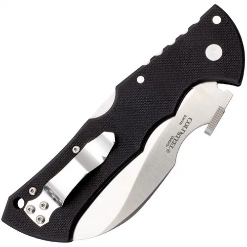 Cold Steel Black Talon II Folding Knife - 4" Serrated S35VN Talon Blade Black G10 Handle