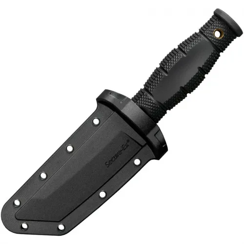 Cold Steel Mini Leatherneck Fixed Blade Knife - 3.25" 8Cr13Mov Stainless Steel Tanto Blade Black Kray-Ex Handle