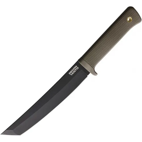 Cold Steel 49LRT Recon Tanto Fixed Blade Knife - 7" Black SK5 Blade Dark Earth Kray-Ex Handle Secure-Ex Sheath