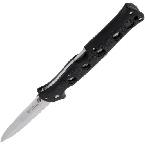 Cold Steel Counter Point XL - 6" AUS-10A Serrated Stainless Steel Spear Point Black Griv-Ex Handle