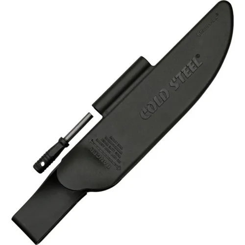 Cold Steel Bushman Fixed Blade Knife - 6.75" High Carbon Steel Blade Hollow Handle