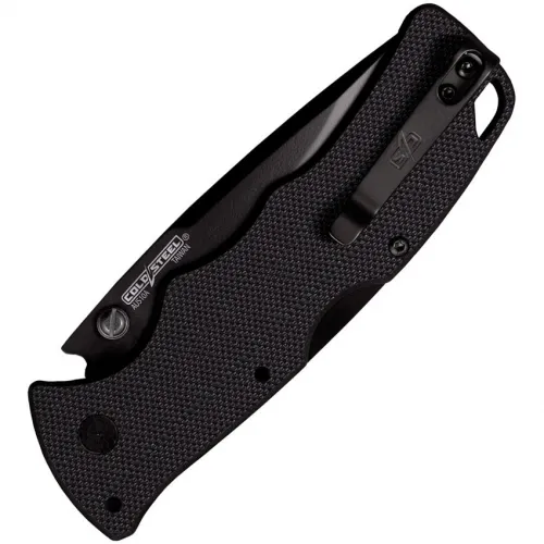 Cold Steel Verdict Folding Knife All Black - 3" AUS-10A Stainless Steel Blade Black G10 Handle