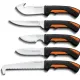 Cold Steel Fixed Blade Game Processing Kit - 5 Knives with Black and Orange Rubberised TPR Handles Cyclaire Knives and Tools