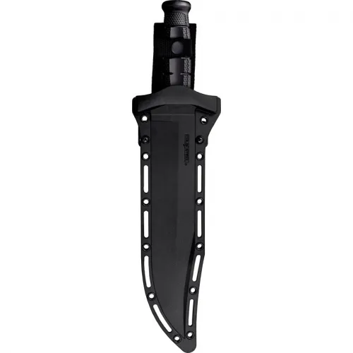 Cold Steel Leatherneck Bowie Fixed Blade Knife - 10.5" Black Finish D2 Tool Steel Blade Black Kray-Ex Handle