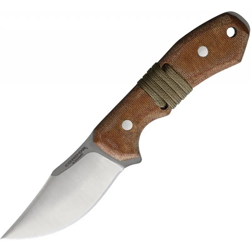 Condor Mountaineer Trail Spur Wingman Knife Fixed Blade - 2.76" 14C28N Blade Micarta Handle Cyclaire Knives and Tools