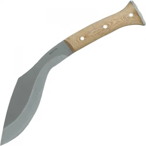 Condor K-TACT Kukri Knife Fixed Blade Desert Micarta - 10" Carbon Steel Blade Desert Micarta Handle
