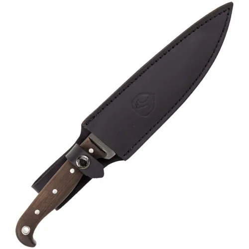 Condor Jarn Fixed Blade Knife - 7.13" Polished Convex Edge 420HC Blade Walnut Handle
