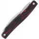 CRKT Forebear UK EDC Pocket Knife - Dual 12C27 Stainless Steel Blade Red Black G10 Handle Cyclaire Knives and Tools