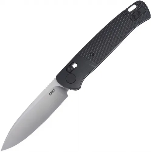 CRKT 430KXP Counterpart Crossbar Lock Folding Knife - 3.38" 12C27 Stainless Steel Blade Black GRN Handle