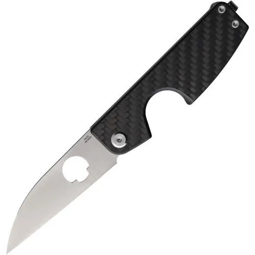 Daggerr Knives UK EDC Cigar Slip Joint Folding Knife - 2.75" VG-10 Blade Twill Carbon Fiber Handle