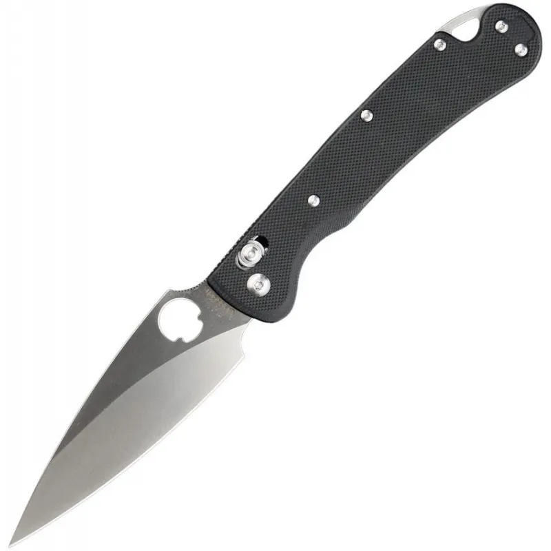 Daggerr Knives Sting Slim Crossbar Lock Folding Knife - 3.88" VG-10 Stainless Steel Blade Black G10 Handle Cyclaire Knives and Tools