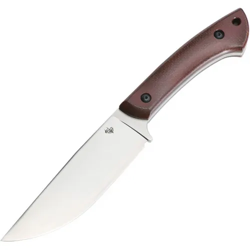 Diafire Field Crafter Fixed Blade Knife - 5.34" K110 Blade Brown Micarta Handle