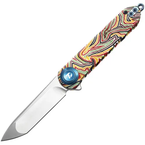 Dreamtech Knives D4324 Folding Pocket Knife - 3.11" 14C28N Stainless Steel Blade G10 Handle
