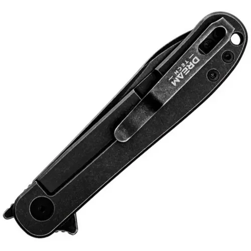 Dreamtech Knives D4370VB Folding Pocket Knife - 3.25" Black VG-10 Spear Point Stainless Steel Blade Black Titanium Handle