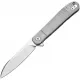 Dreamtech Knives D4370VG Folding Pocket Knife - 3.25" VG-10 Stainless Steel Blade Grey Titanium Handle Cyclaire Knives and Tools