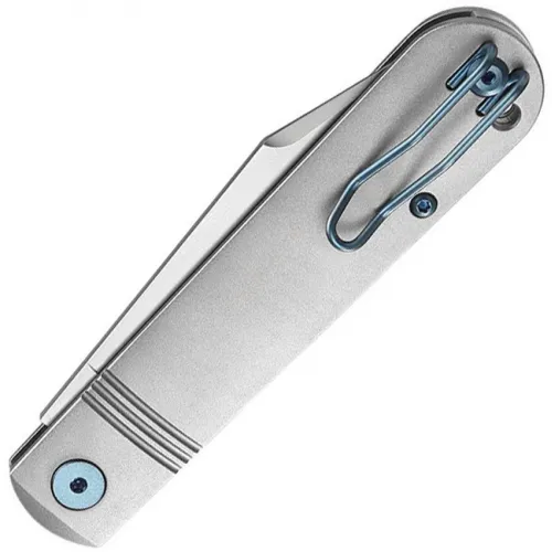 Dreamtech Knives D4386TG Folding Pocket Knife - 3.15" Non Locking VG-10 Stainless Steel Blade Grey Titanium Handle