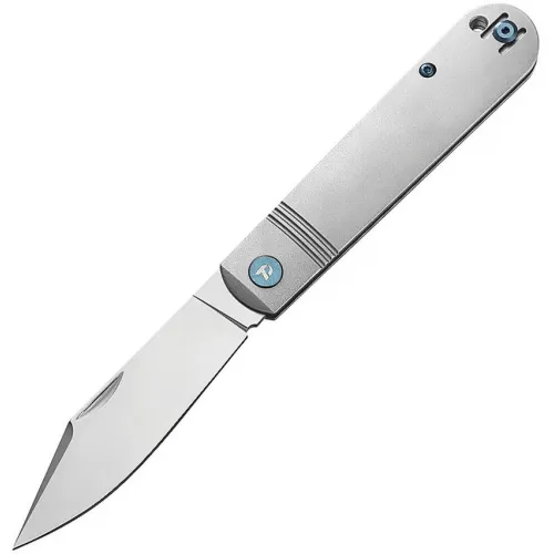 Dreamtech Knives D4386TG Folding Pocket Knife - 3.15" Non Locking VG-10 Stainless Steel Blade Grey Titanium Handle