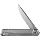 Dreamtech Knives D5311TG Folding Pocket Knife - 3.75" S35VN Stainless Steel Blade Grey Titanium Handle with Glass Breaker Cyclaire Knives and Tools