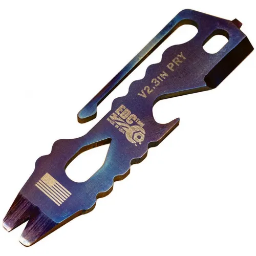 EDC Tool Co. Titanium MultiTool Pry Bar 3" Flame