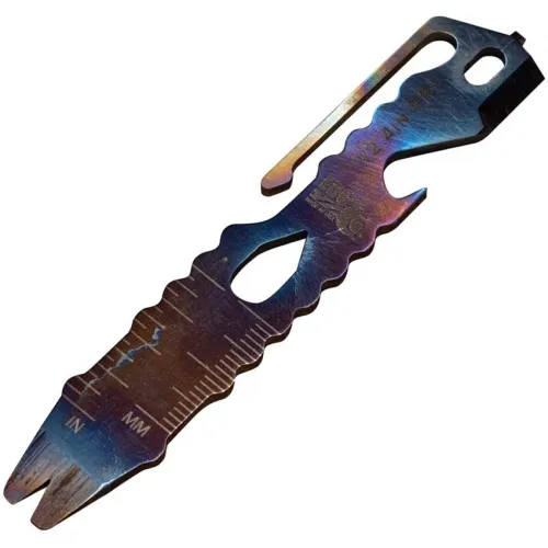 EDC Tool Co. Titanium MultiTool Pry Bar 4" Flame