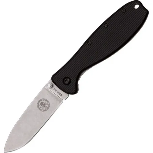 ESEE Zancudo Folding Knife - 3" Blade Black FRN and Stainless Steel Handle Designed by ESEE