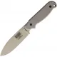 ESEE Laser Strike Fixed Blade Knife - 4.88" Desert Tan 1095HC Blade Tan Canvas Micarta Handle Cyclaire Knives and Tools