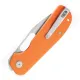 Liong Mah Designs Eutektik EFD Folding Knife - 3.5" 14C28N Stonewashed DP Blade Orange G10 Handle Cyclaire Knives and Tools