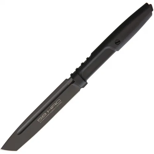 Extrema Ratio Mamba Black Fixed Blade Knife - 4.5" Black N690 Blade Black Forprene Handle Glass Breaker