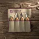 Flexcut KNP100 Premium 4 Piece Carving Knife Set with Cherry Wood Handles and Tool Roll Cyclaire Knives and Tools