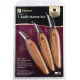 Flexcut KNP500 Premium 3 Knife Wood Carving Starter Set with Cherry Wood Handles Cyclaire Knives and Tools