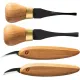 Flexcut KNP600 Premium Beginner Palm and Knife Set with Cherry Wood Handle Cyclaire Knives and Tools