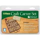 Flexcut SK107 11-Piece Craft Carver Set, 10 Different Style Blades with Knife Roll Cyclaire Knives and Tools