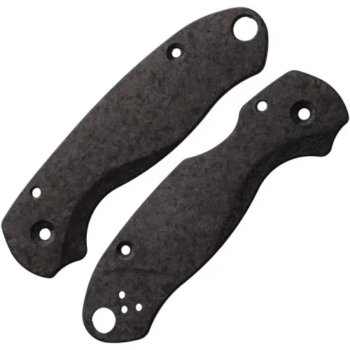 Flytanium Lotus Shredded Carbon Fiber Scales for Spyderco Paramilitary 3
