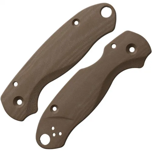 Flytanium Lotus Earth Brown G10 Scales for Spyderco Paramilitary 3