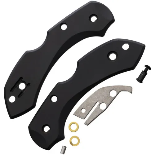 Flytanium Black Titanium Scales Kit for Spyderco Dragonfly