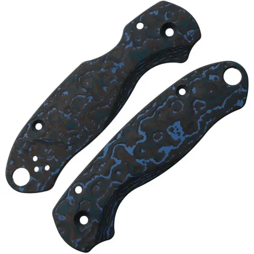 Flytanium Lotus Arctic Storm Carbon Fiber Scales for Spyderco Paramilitary 3