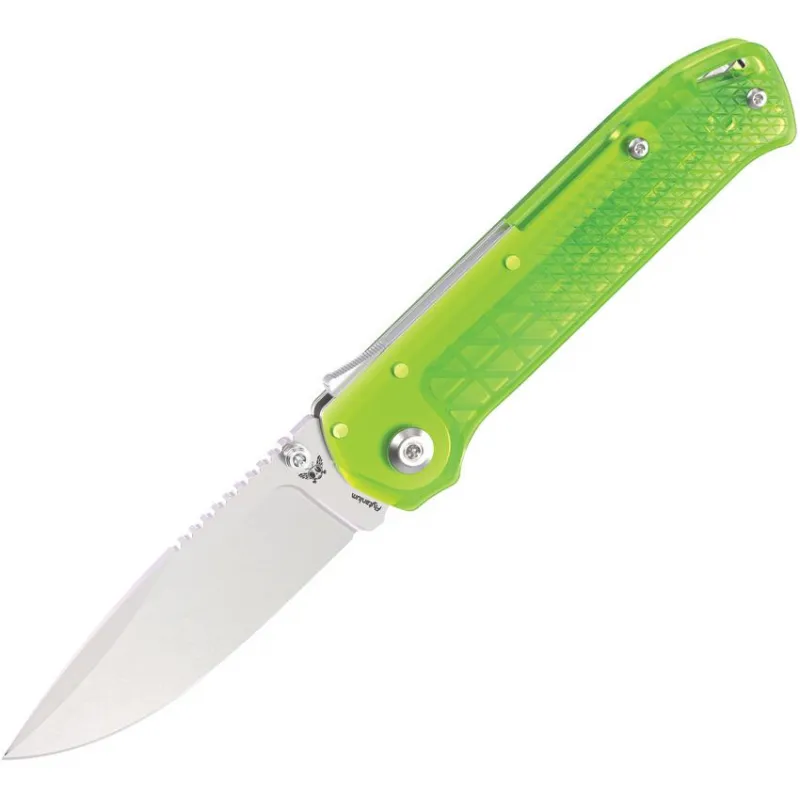 Flytanium Arcade Lite Folding Knife - 3.2" AUS-10A Steel Blade Digital Green Polycarbonate Handle Cyclaire Knives and Tools