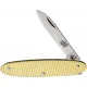 Fraraccio Knives Old School Temperino UK EDC Pocket Knife - 2" Stainless Steel Blade Hammered Brass Handle Cyclaire Knives and Tools