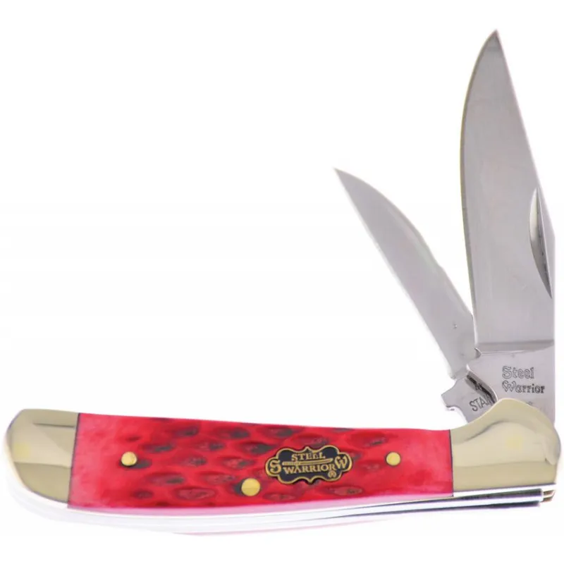 Frost Cutlery Steel Warrior Locking Copperhead Red Dual Blade Cyclaire Knives and Tools
