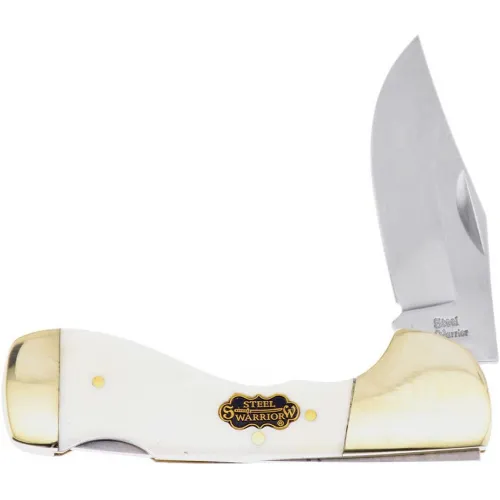 Frost Cutlery Steel Warrior Choctaw White Bone Pocket Knife