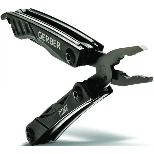 Gerber Dime Black UK EDC Pocket Multi-Tool – 10-in-1 EDC with Pliers, Wire Cutters & Blade