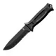 Gerber StrongArm Fixed 4.8" Black Combo Blade, Black Glass Filled Nylon Handles Cyclaire Knives and Tools
