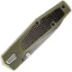 Gerber Fuse Folding Knife 3.37" Stonewashed Drop Point Plain Blade, Flat Sage Green GRN Handles Cyclaire Knives and Tools