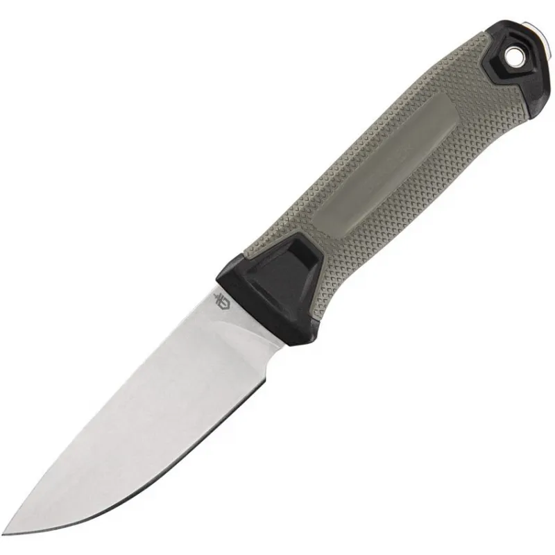 Gerber StrongArm Camp Green - 4" 420HC Stainless Drop Point Blade Green Textured Handle MOLLE Belt Sheath Cyclaire Knives and Tools