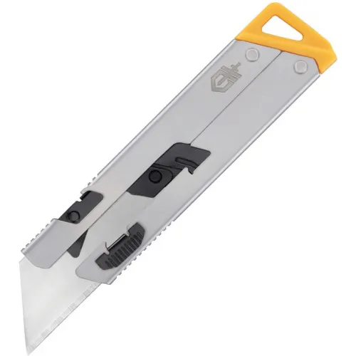 Gerber Exchange A Blade EAB Slim Slide Utility Knife - Silver Stainless Steel Handle