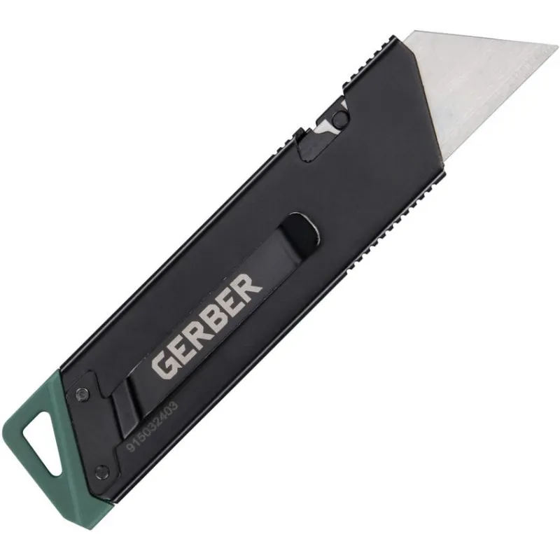 Gerber Exchange A Blade EAB Slim Slide Utility Knife - Black Stainless Steel Handle Cyclaire Knives and Tools