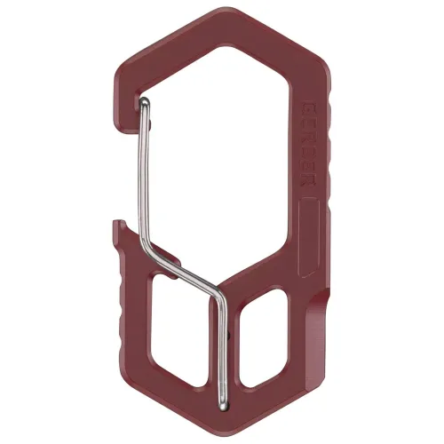 Gerber Carabiner Keychain Multi-Tool - Drab Red Stainless Steel